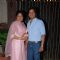Shaan poses with wife at Bappi Lahiri's Wedding Anniversary