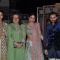 Family Members pose for the media at Soha Ali Khan and Kunal Khemu's Wedding Reception