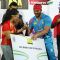Sohail Khan receives an award at CCL Match Between Mumbai Heroes and Telugu Warriors