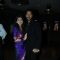 Shreyas Talpade poses with wife Deepti at the Premier of Marathi Movie Baji