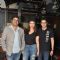 Parineeti Chopra poses with her brothers at the Promotions of Te Mugshot Cafe