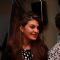 Jacqueline Fernandes smiles for the camera at the Promotions of Roy