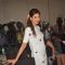 Gauahar Khan poses for the media at the Inauguration of Alma Medical