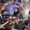 Gurmeet Ram Rahim Singh gives media bytes at the Premier of MSG: The Messenger of God