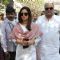 Sridevi and Boney Kapoor were snapped at D. Ramanaidu's Funeral