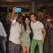 Varun Dhawan and Yami Gautam pose with fans at the Promotions of Badlapur at R City Mall
