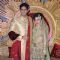 Tulsi Kumar and Hitesh Rahlan pose for the media at their Sangeet Ceremony