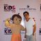 Sunil Grover poses with Chhota Bheem at India Kids Fashion Week 2015