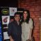 Sona Mohapatra poses with Swanand Kirkire at Sonu Nigam and Bickram Ghosh's Album Launch