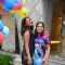 Carol Gracias poses with a friend at the Launch of Melissa  In India