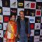 Suresh Wadkar poses with wife at Radio Mirchi Awards