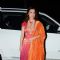 Dia Mirza poses for the media at Tulsi Kumar's Wedding Reception
