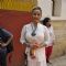 Divya Dutta poses for the media at Shabana Azmi's Holi Bash