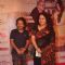 Kailash Kher poses with wife at the Premier of the Play Mera Woh Matlab Nahi Tha