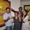 Ayushmann and Bhumi with Sharat Kataria at Radio Mirchi 98.3