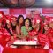 Lara Dutta was snapped cutting cake at Fair & Lovely Foundation Event