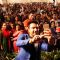 Ajaz Khan clecks a selfie with his fans at a Mass Marriage Initiative