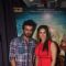 Jay Bhanushali and Sunny Leone pose for the media at the Promotions of Ek Paheli Leela