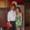 Shreyas Talpade poses with wife Deepti at the Premier of Coffee Aani Barach Kahi