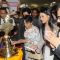 Tanuja lights the lamp at the Inauguration of Surya Mother & Child Care Hospital