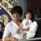 Shah Rukh Khan snapped with his cute Son AbRam at the 1st Match of KKR