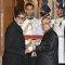Amitabh Bachchan Receiving Padma Vibhushan from Honourable President Pranab Mukherjee