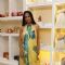 Suchitra Pillai poses for the media at Minerali Store