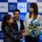 Huma Qureshi interacts with people at Samsung Mobile Launch