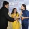 Big B Amithabh Bachchan greets Kalki koechlin at Premiere of Margarita With A Straw