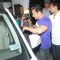 Salman snapped outside Himes's Music Studio