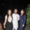 Saif Ali Khan with Karisma and Kareena Kapoor at Babita Kapoor's Birthday