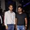 Bhuvneshwar Kumar and Karan Sharma pose for the media at Red FM Bash for Sunrisers Hyderabad Team