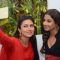 Divyanka Tripathi clicks a selfie with Vidya Balan at the Promotions of Hamari Adhuri Kahani