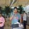 Murli Shrama Snapped at Domestic Airport