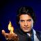 Rajeev with fire in hand promoting Sach Ka Saamna