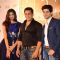 Salman Khan poses with the lead actors of Hero