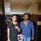 Suniel Shetty and Mana Shetty pose for the media at the Trailer Launch of Hero