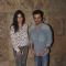 Sanjay Kapoor poses with Wife at the Screening of Bajrangi Bhaijaan