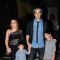 Zayed Khan poses with Wife and Kids at Zarine Khan's Book Launch