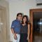 Shaan poses with wife at Suresh Wadkar's Birthday Bash