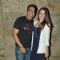 Vindoo Dara Singh With His Wife at Special Screening of Hollywood Movie 'Transporter Refueled'