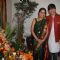 Vivek Oberoi and Wife Poses with Bappa Before Ganesh Visarjan