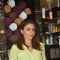 Soha Ali Khan poses for the media at the Launch of 'U and Me Salon'