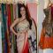 Elli Avram flaunts a preety saree at the Satya Paul Store