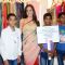 Elli Avram supports the teach India initiative at the Satya Paul Store