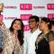 Kajal Aggarwal clicks a selfie with fans at the Launch of Neerus Biggest Showroom