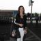 Amy Jackson snapped at Airport while returning from Dubai