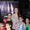 Parineeti Chopra poses with the kids at Strut Academy Dance Competition