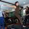 Yasmin Shows some Excersises at Launch of her Fitocratic GYM