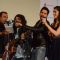 Pritam, Kriti Sanon and Varun Dhawan singing few lines from "Premika" at Song Launch of 'Dilwale'